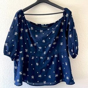 LANE BYRANT US22P PEPLUM TOP